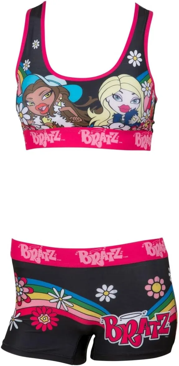 Bratz Girls Sports Bra and Boy Short Panty Set