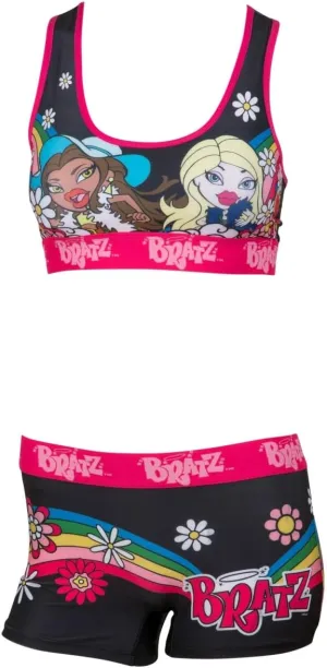 Bratz Girls Sports Bra and Boy Short Panty Set