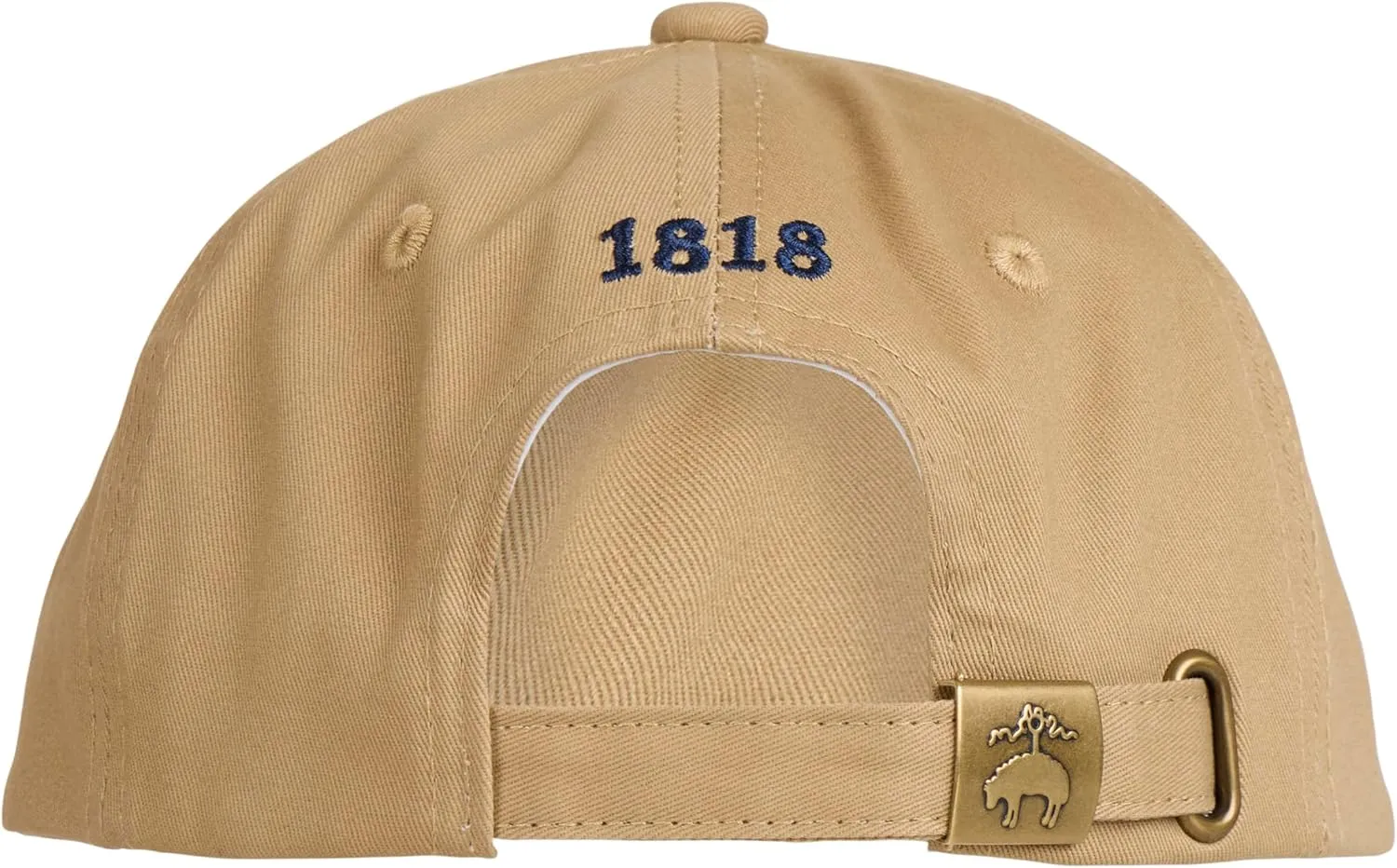 Brooks Brothers Men’s Classic 100% Cotton Twill Baseball Cap - Woven Logo One-Size Adjustable Hat, Navy Classic