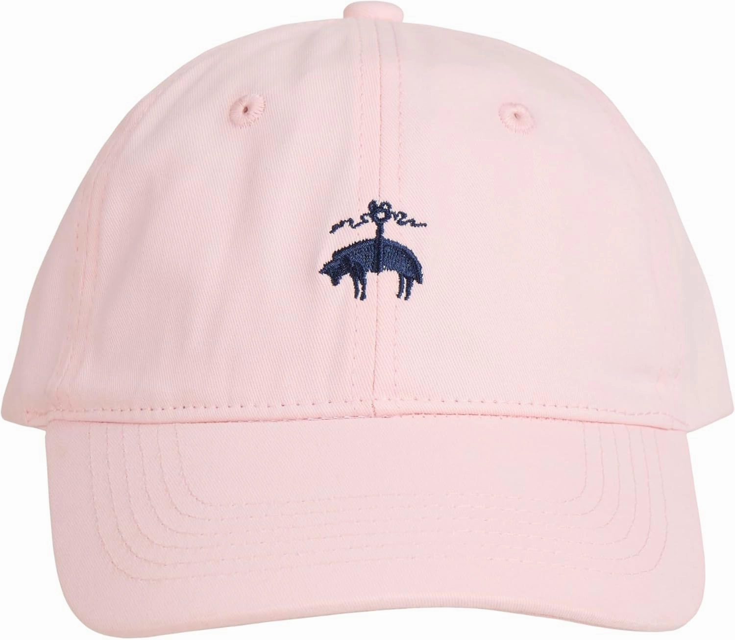 Brooks Brothers Men’s Classic 100% Cotton Twill Baseball Cap - Woven Logo One-Size Adjustable Hat, Navy Classic