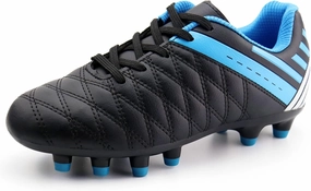 brooman Kids Athletic Soccer Cleats Boys Girls Outdoor Firm Ground Football Shoes