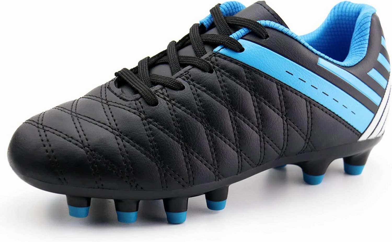 brooman Kids Athletic Soccer Cleats Boys Girls Outdoor Firm Ground Football Shoes