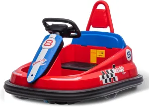 Bumper Cars for Toddler, 6V Electric Kids Ride on Car with 360° Spin for 3-6 Years, 2-Speeds, Lights, Music & Horn, Safety Belts, Baby Bumper Car for Boys Girls Riding Bumping Toy Gifts