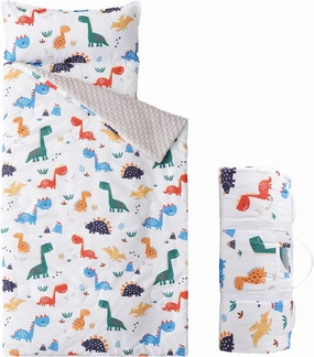 Bunnikins & Clover Toddler Nap Mat with Removable Pillow, Nap Mats for Preschool, Easy Clean Toddler Nap Pad for Kindergarten, Kids Sleeping Bag for Travel Camping