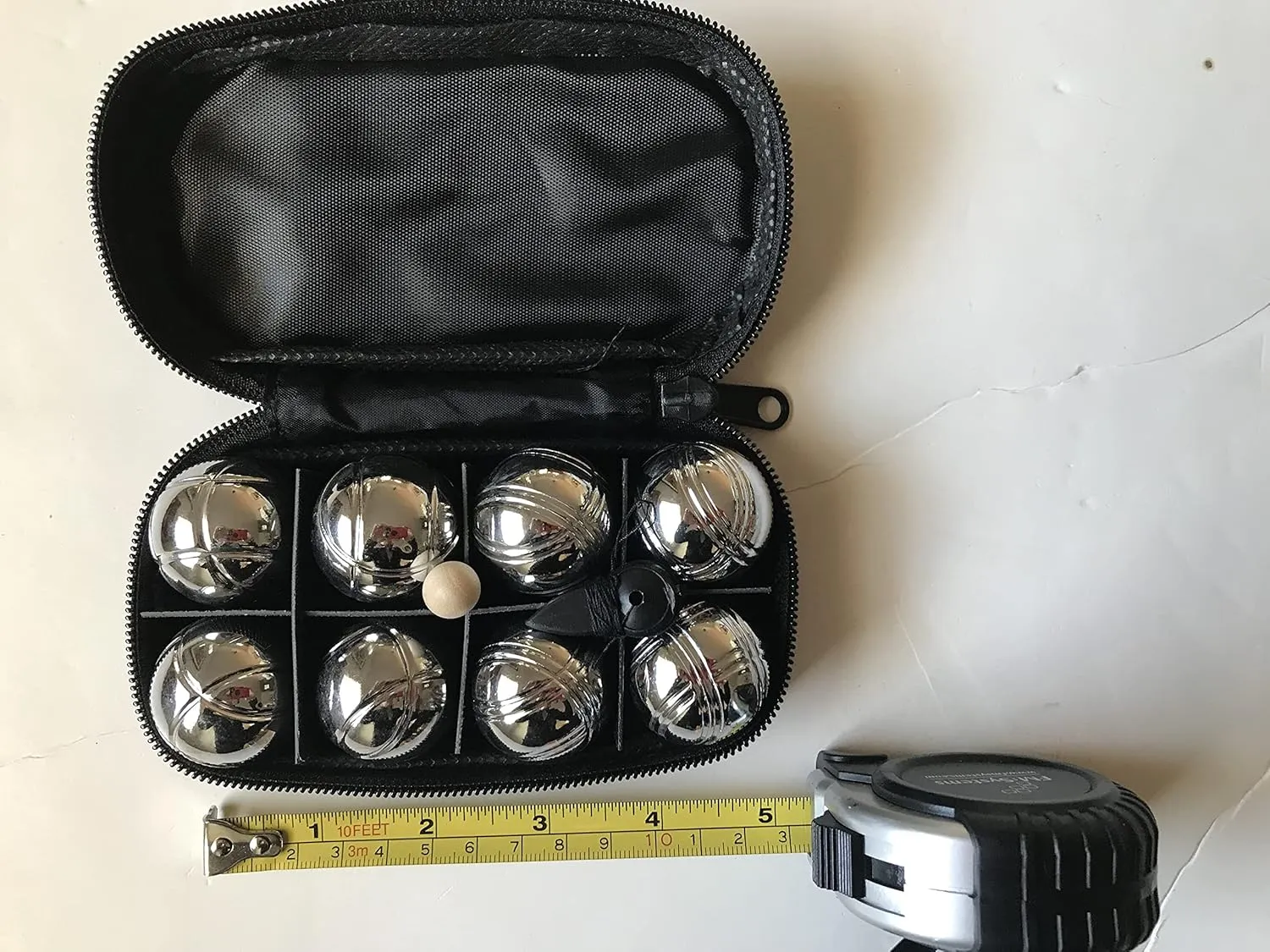 BuyBocceBalls Listing - 8 Ball 35mm Metal Mini Bocce/Petanque Set with Black Bag - Single