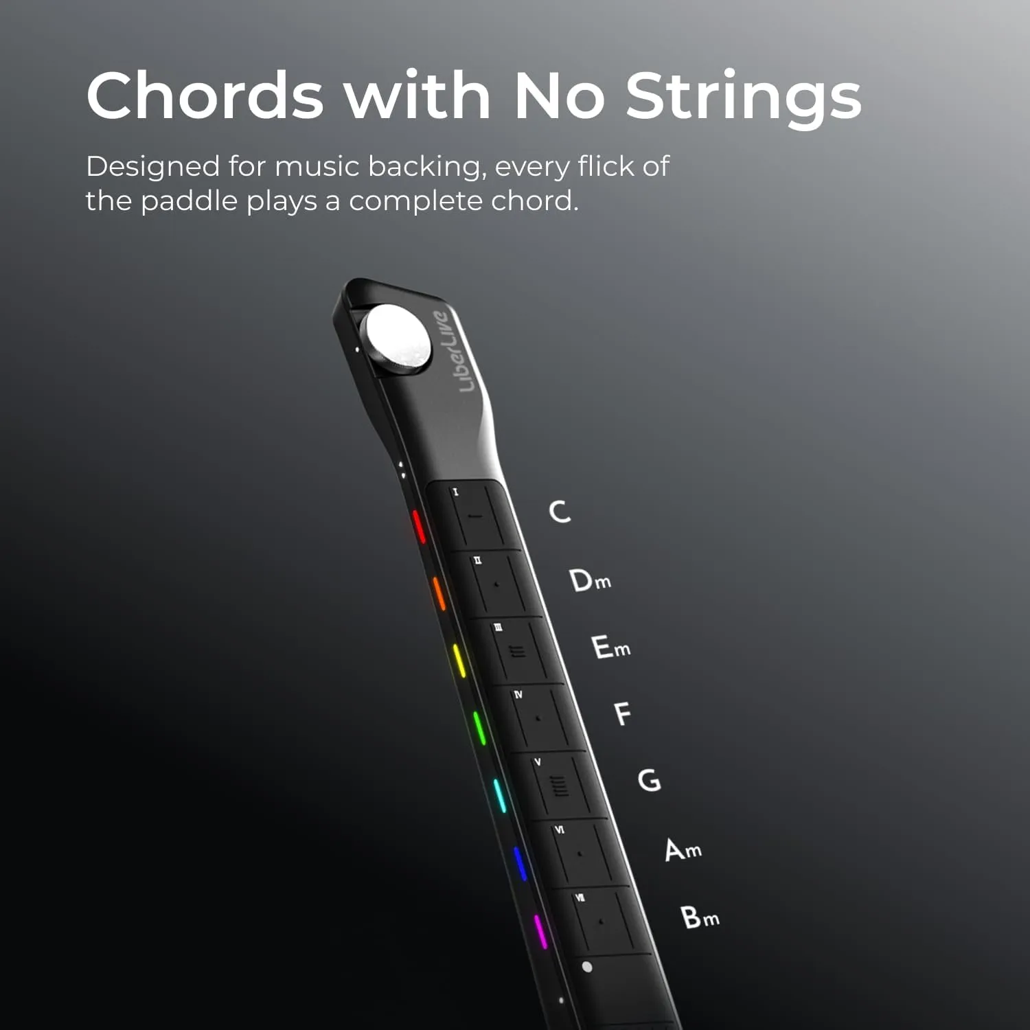 C1 Stringless Smart Guitar, Foldable Travel Backing Guitarra, Chord Generator, App Interactive Chord Sheets, Built-in Drum Machine & Bassline for One-Man Band, For Adults & Teens (Green)