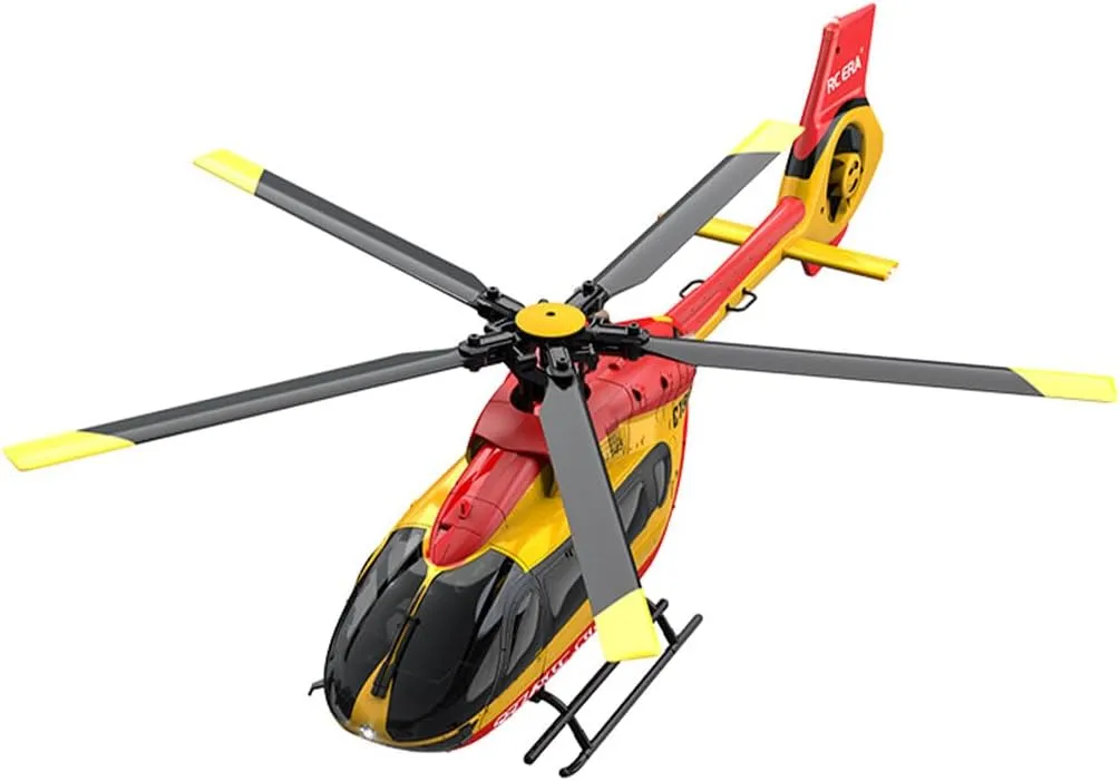 C190 H145 RC Helicopter with 6-Axis Gyro, 1/30 Scale 2.4G 6CH Single-Rotor RC Helicopter with Optical Flow Positioning & Altitude Hold - RTF