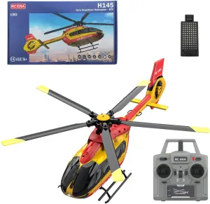 C190 H145 RC Helicopter with 6-Axis Gyro, 1/30 Scale 2.4G 6CH Single-Rotor RC Helicopter with Optical Flow Positioning & Altitude Hold - RTF