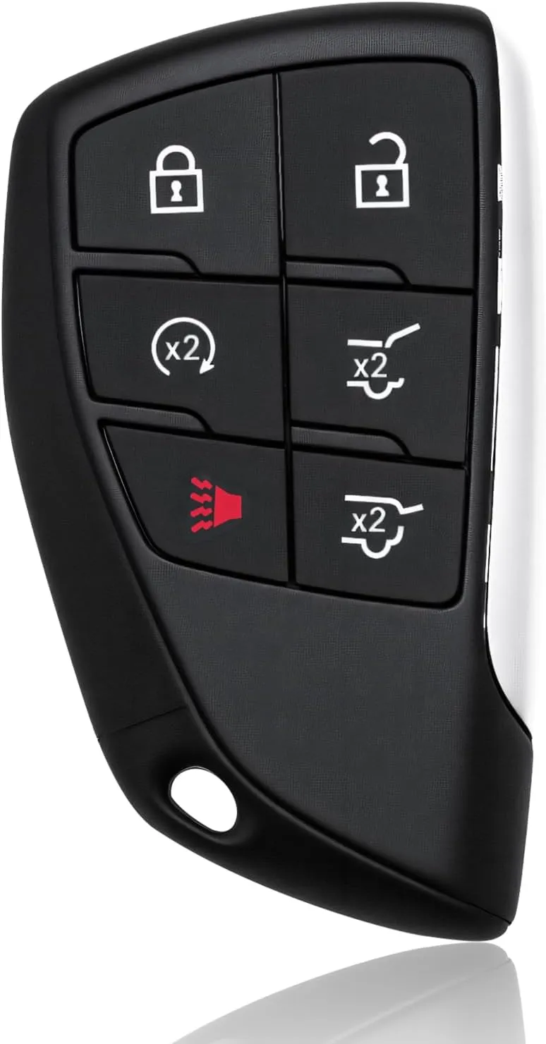 Car Key Fob Keyless Car Remote Gmc Entry Remote 6 Button Vehicles Replacement for 2021-2023 Chevy Suburban/Tahoe/GMC Yukon FCCID:HUFGM2718, 433 MHz