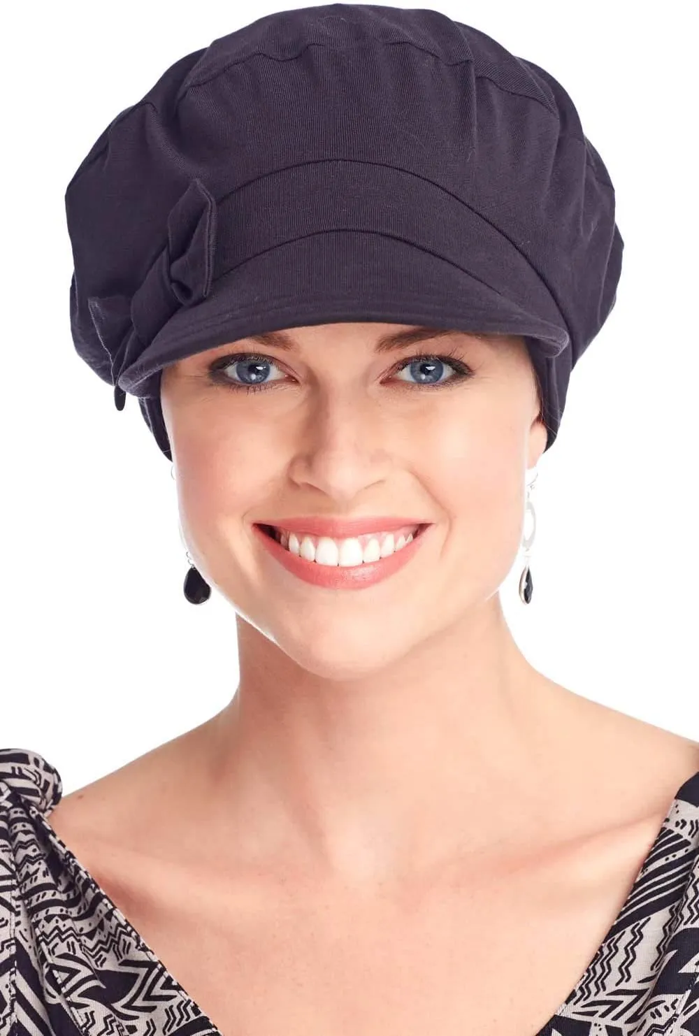 Cardani 100% Cotton Ball Cap with Detachable Bow Versatility Hat - UPF 50  Sun Protection