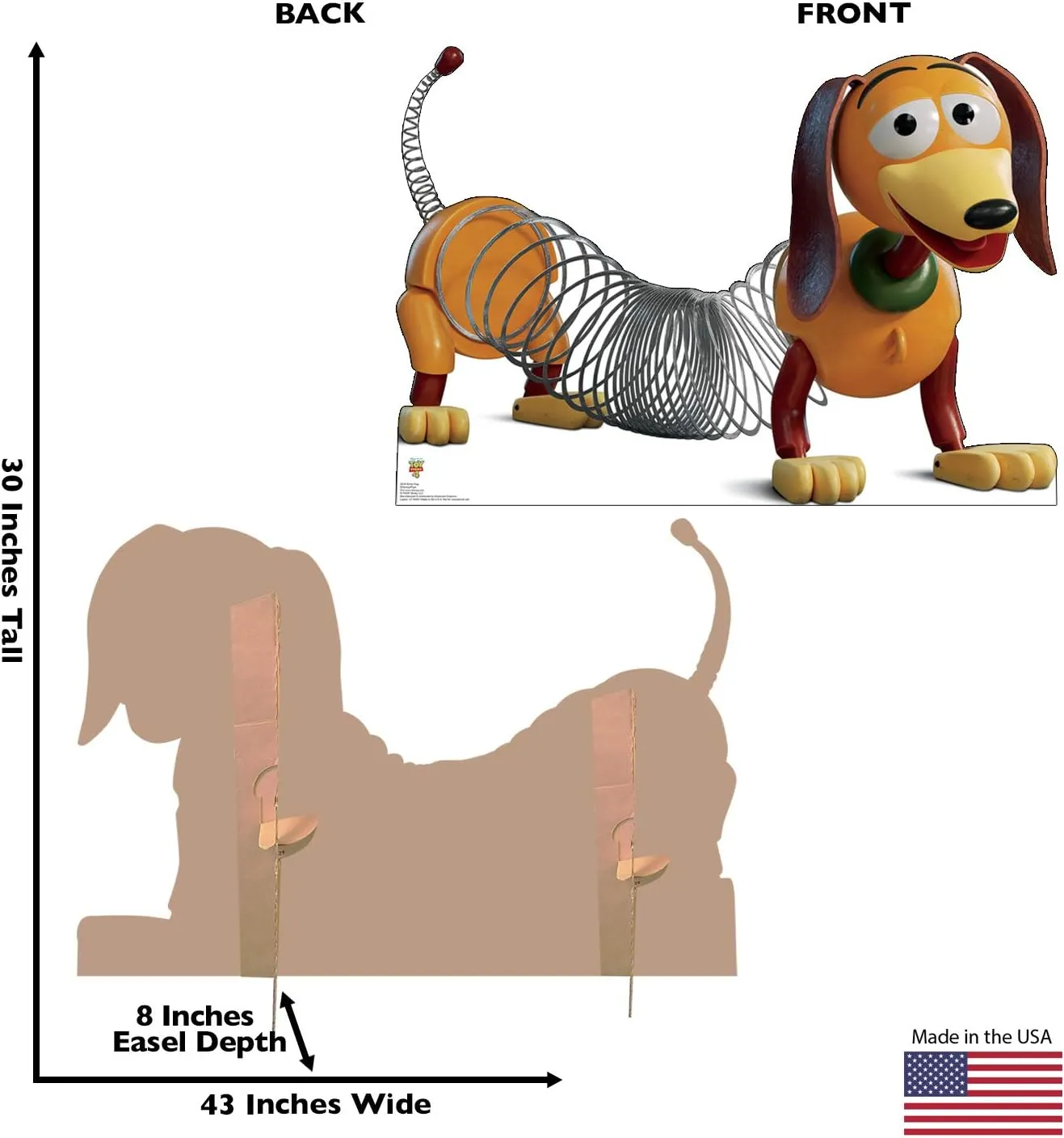 Cardboard People Slinky Dog Life Size Cardboard Cutout Standup - Disney Pixar Toy Story 4 (2019 Film)