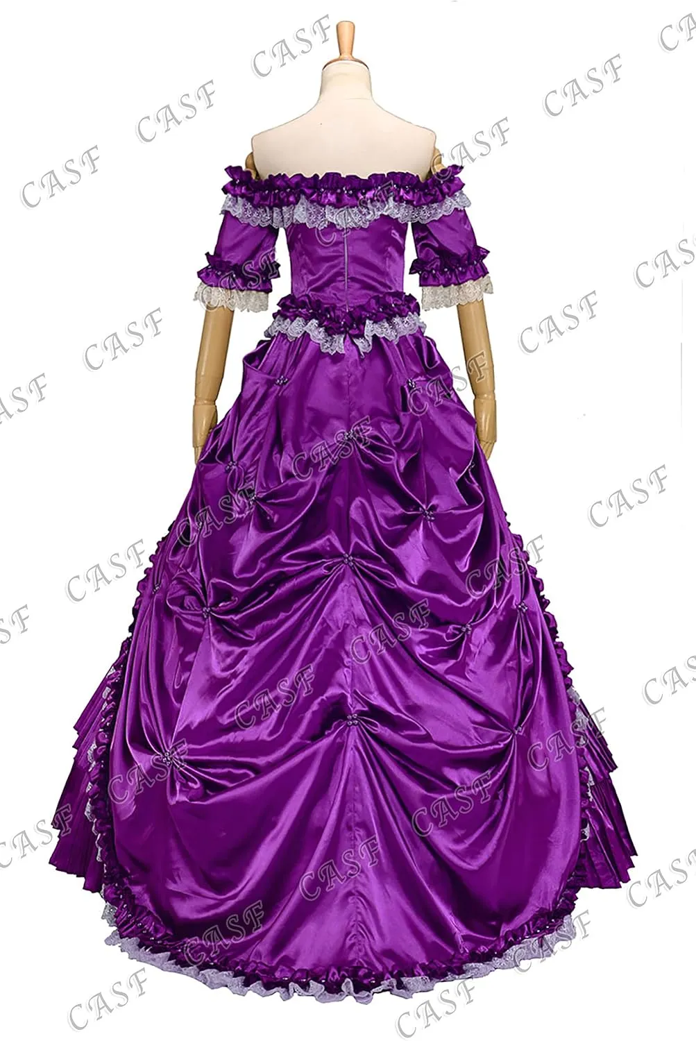 CASF Classic Klassiker Victorian Steampunk Ruffles Herrlich Lace Ball Gown Dress