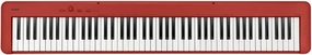Casio CDP-S160 – 88-Key Weighted Digital Piano with Scaled Hammer Action Keyboard | Duet Mode for Students | Realistic Feel, Slim & Portable | Built-In Tones, Effects, USB-MIDI, Speakers | Red