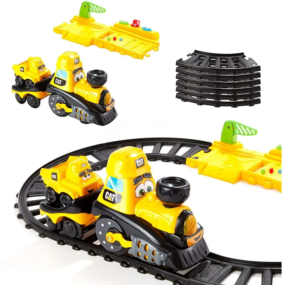 Cat Construction Power Track Friends Preschool Train Set