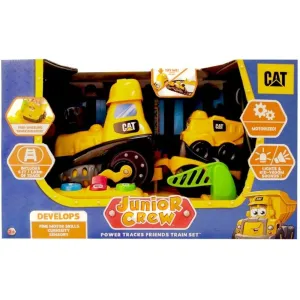Cat Construction Power Track Friends Preschool Train Set