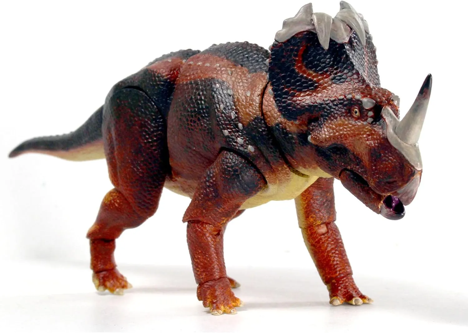 Centrosaurus Apertus Juvenile - 1/18th Scale Dinosaur Action Figure - 10" Articulated Collectible Miniature, Hand-Painted