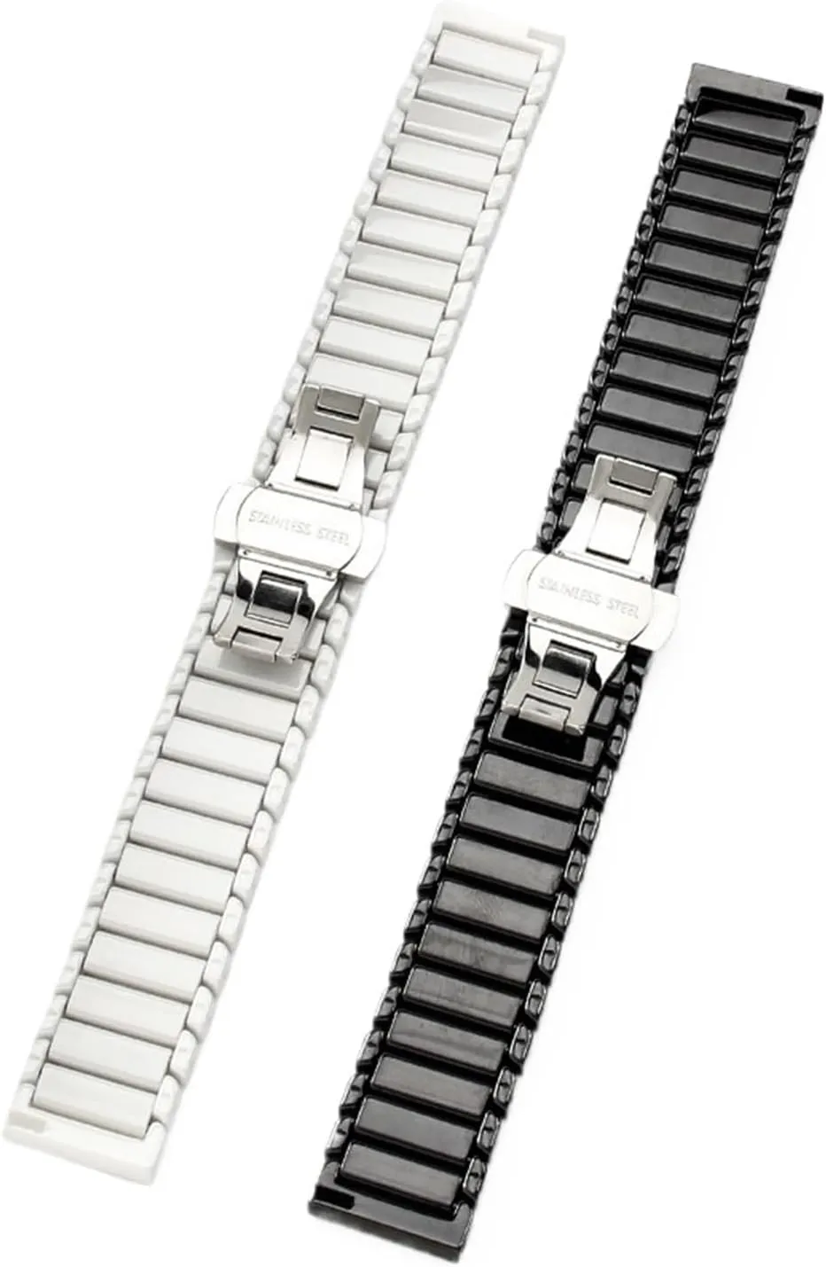 Ceramic Watch Strap Quick Release Bracelet 20mm 22mm Universal Replacement Wristband Suitable for Smart Watch Quartz Watch Watch Accessories(White,20mm)