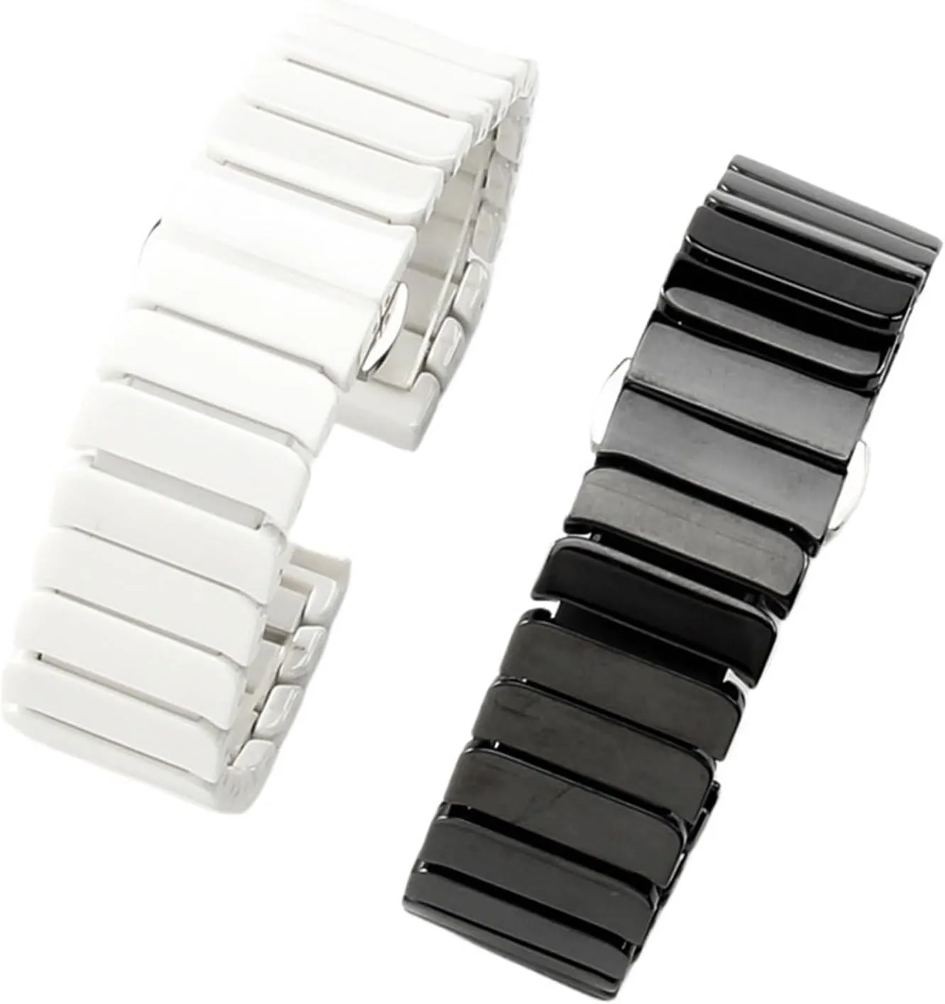Ceramic Watch Strap Quick Release Bracelet 20mm 22mm Universal Replacement Wristband Suitable for Smart Watch Quartz Watch Watch Accessories(White,20mm)