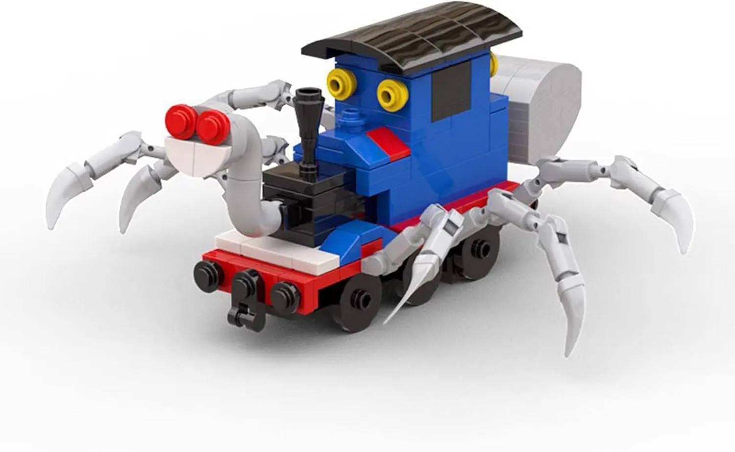 Charles Figure Building Block Set, Horror Game Spider Train Monster Model Toys Collectible Building Bricks Birthday Gift for Kids Adults Fans (874 Pcs)