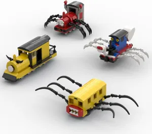 Charles Figure Building Block Set, Horror Game Spider Train Monster Model Toys Collectible Building Bricks Birthday Gift for Kids Adults Fans (874 Pcs)