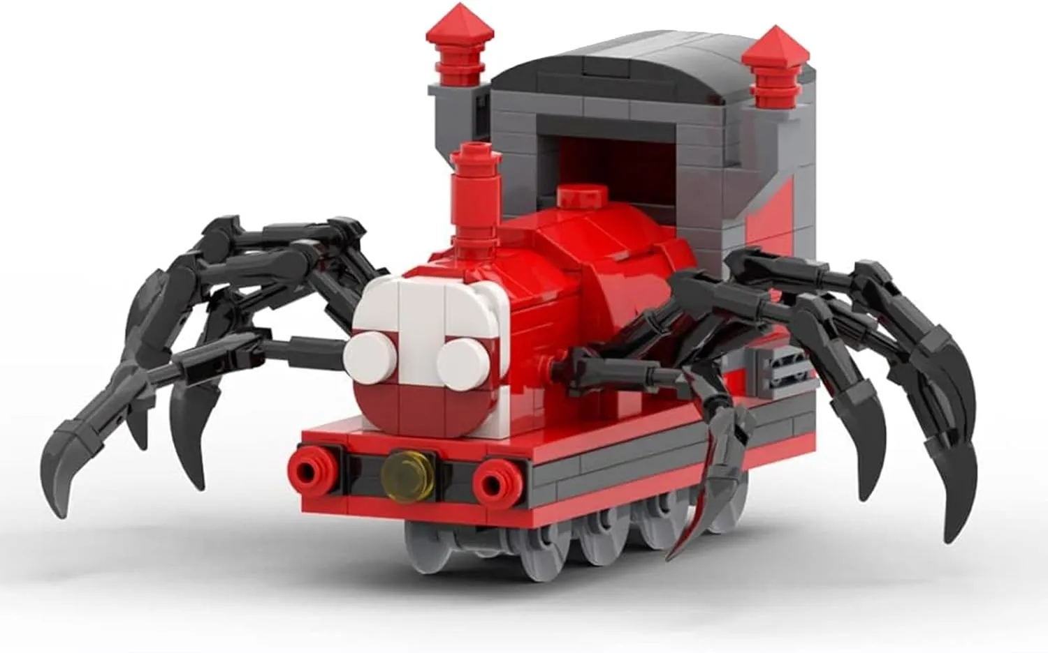 Charles Figure Building Block Set, Horror Game Spider Train Monster Model Toys Collectible Building Bricks Birthday Gift for Kids Adults Fans (874 Pcs)