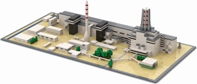 Chernobyl Power Plant Architecture Building Toys Set 1488 Pieces MOC for Age 18 