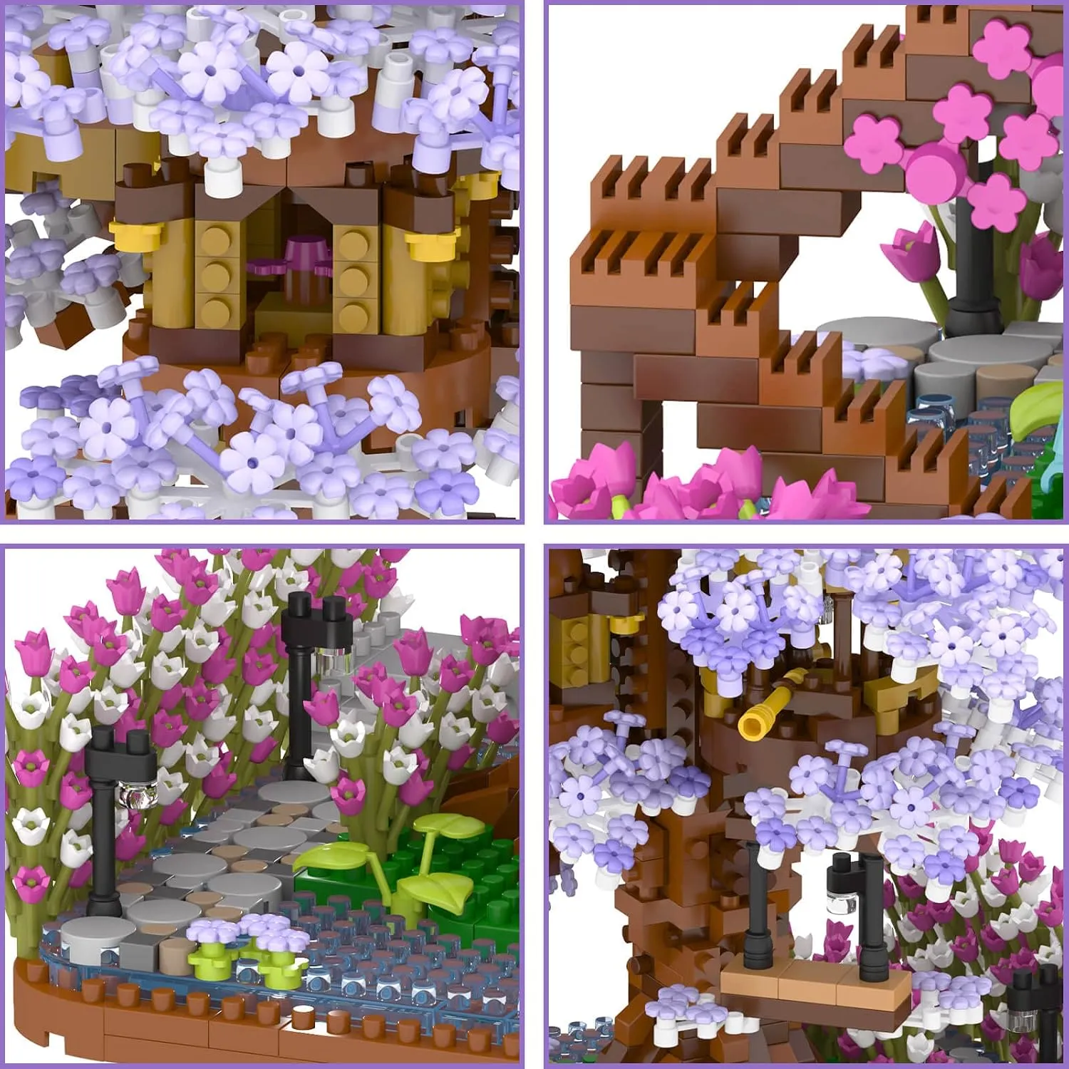 Cherry Blossom Bonsai Tree Building Set, Flowers Tree House Model Sets for Adults, 2200Pcs Micro Bricks Collectible Creative Gifts for Adults Girls Boys 14 
