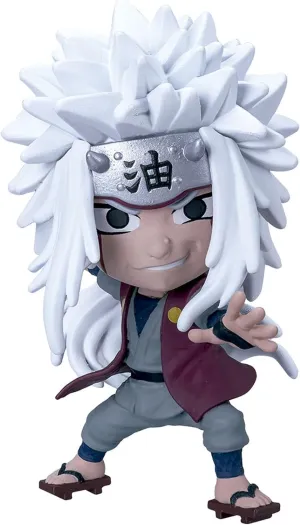Chibi Masters Bandai Jiraiya Anime Figure | 8cm Anime Merch Jiraiya Toy in Action Pose | Mini Figurine in Window Box | Bandai Collectable Naruto Figures Make Great Anime Gifts