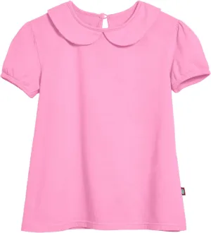 City Threads Little Girls' Peter Pan Collar A-Line Puff Tee Tshirt Top Blouse