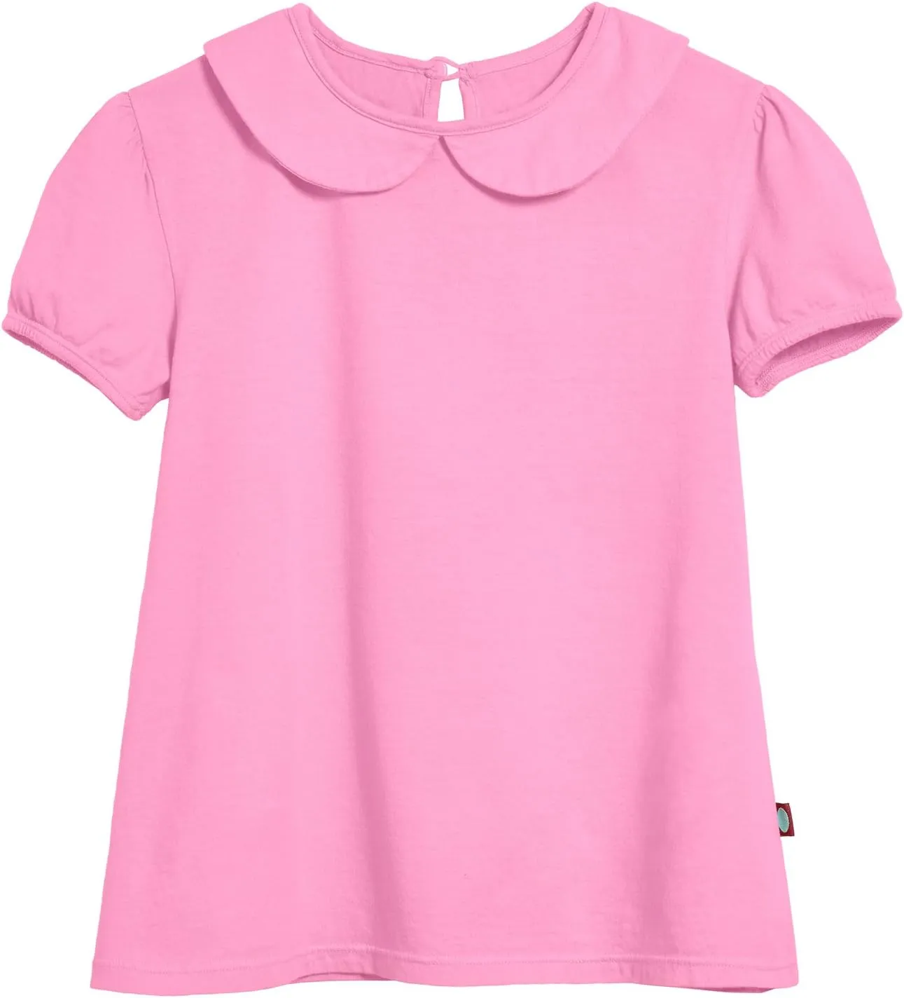 City Threads Little Girls' Peter Pan Collar A-Line Puff Tee Tshirt Top Blouse