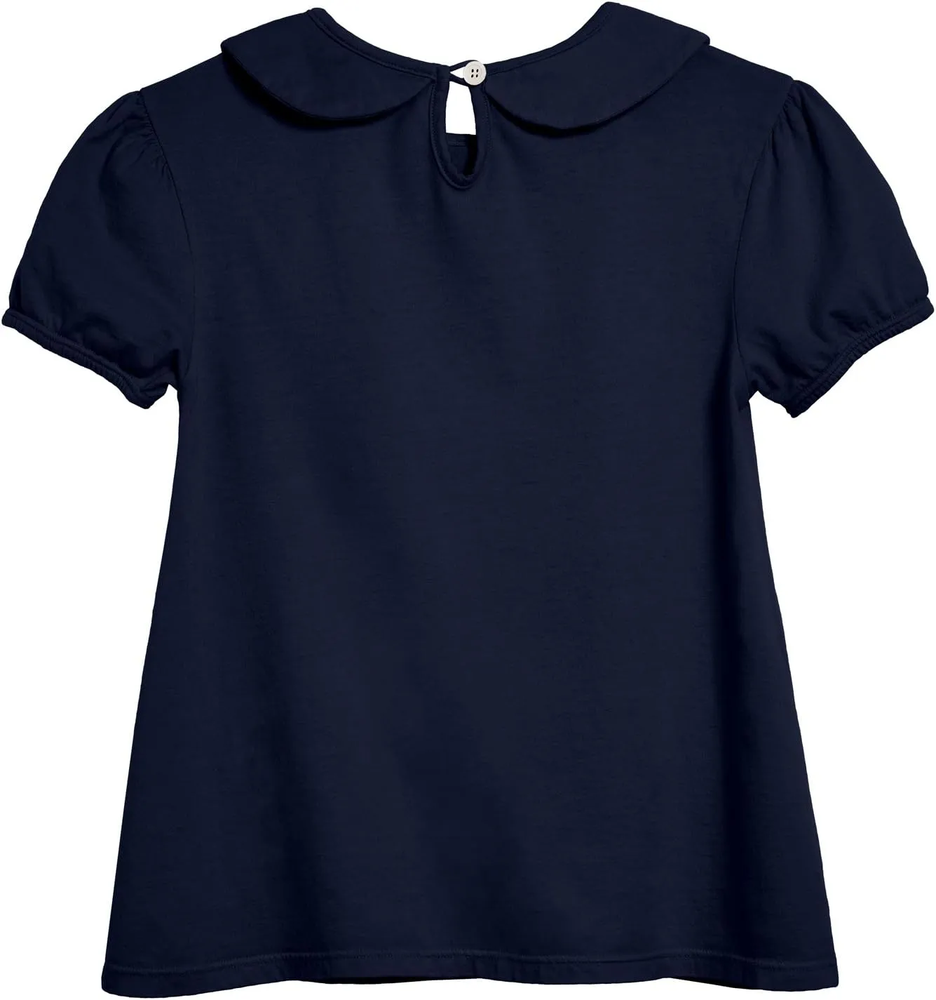 City Threads Little Girls' Peter Pan Collar A-Line Puff Tee Tshirt Top Blouse