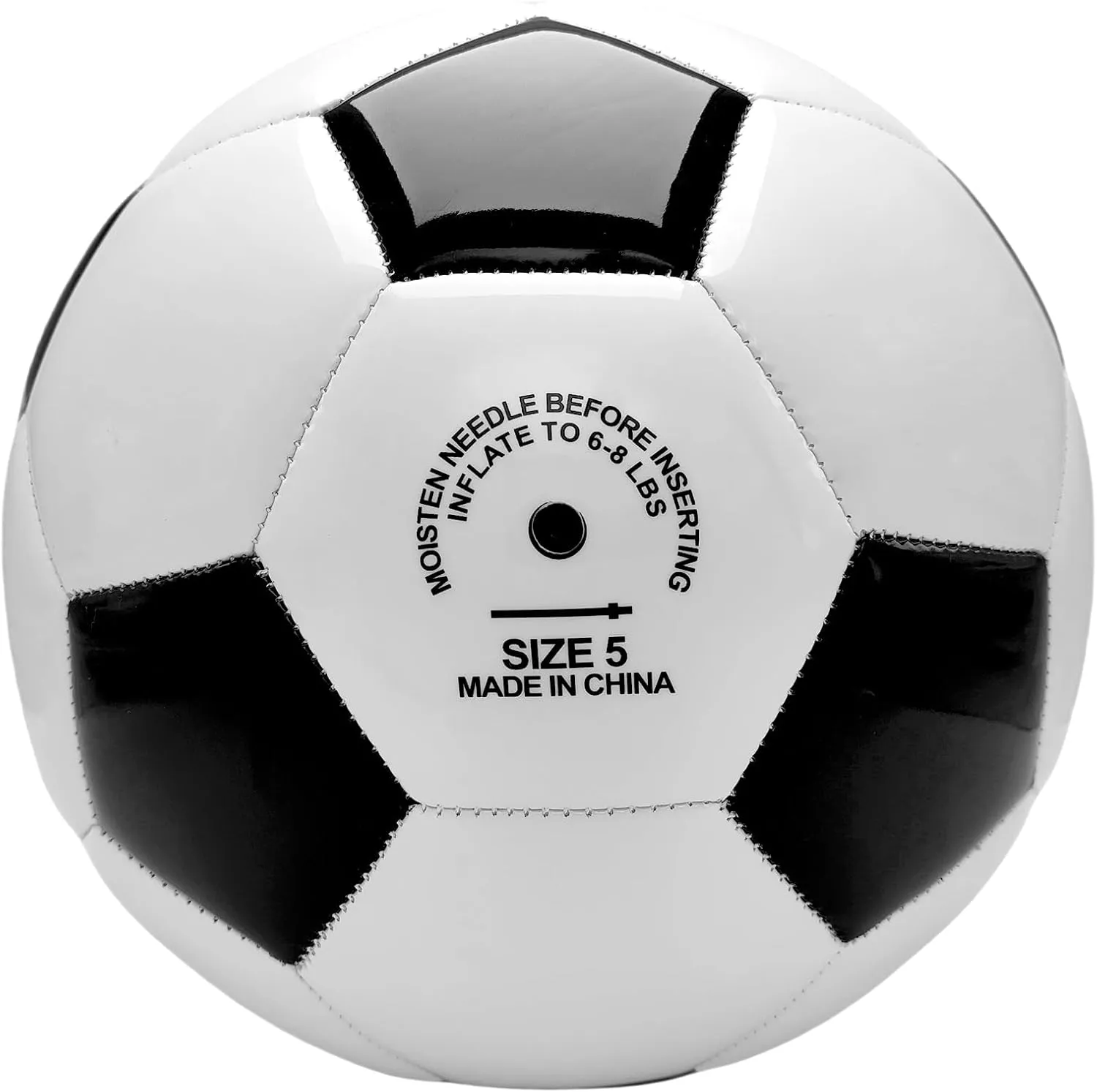 Classic Black and White Soccer Ball Size 3 Size 4 Size 5 for boy and Girl and for Adult Lawn Indoor Outdoor and Sports Training Balls