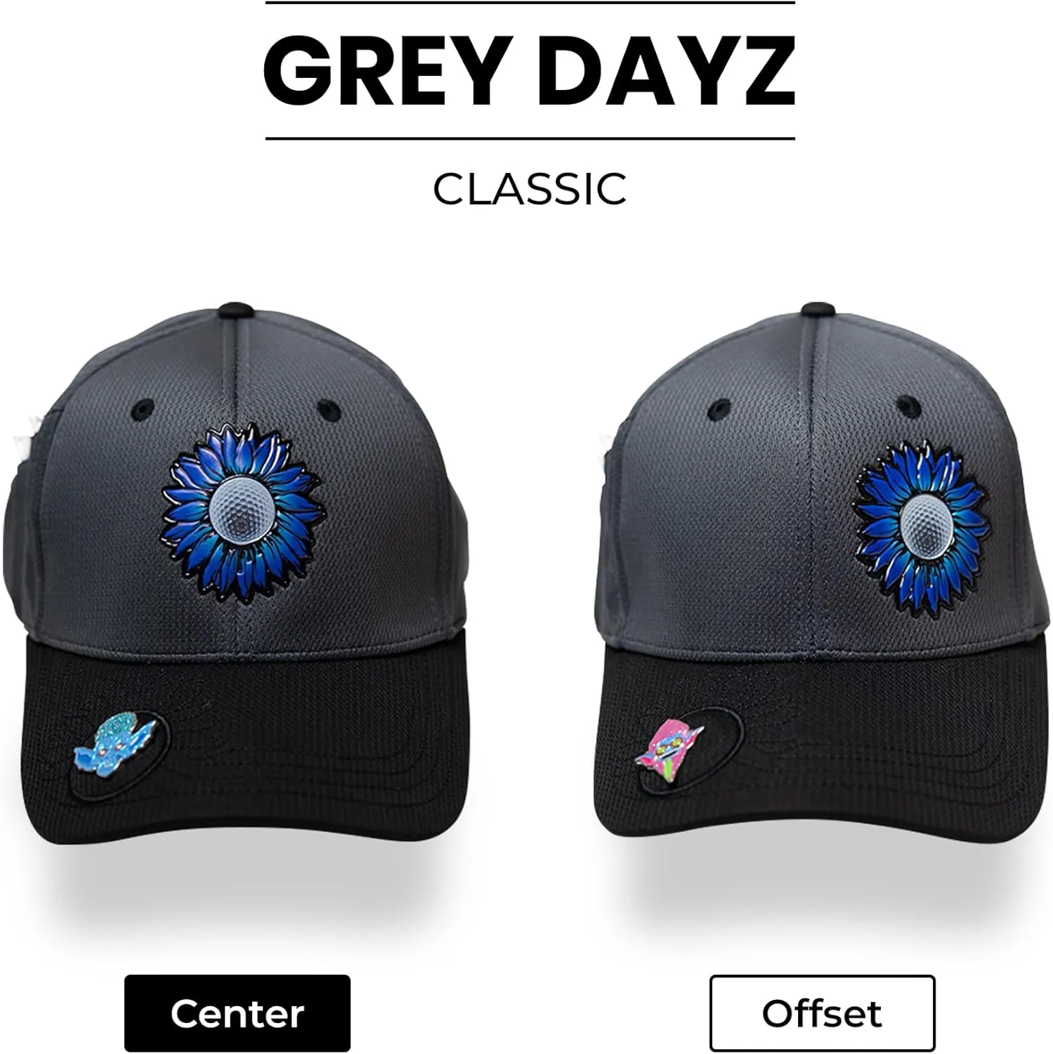 Classic Golf Hats - Tee Holder & Magnetic Ball Marker - Sweat-Stain Resistant - 100% Custom Made