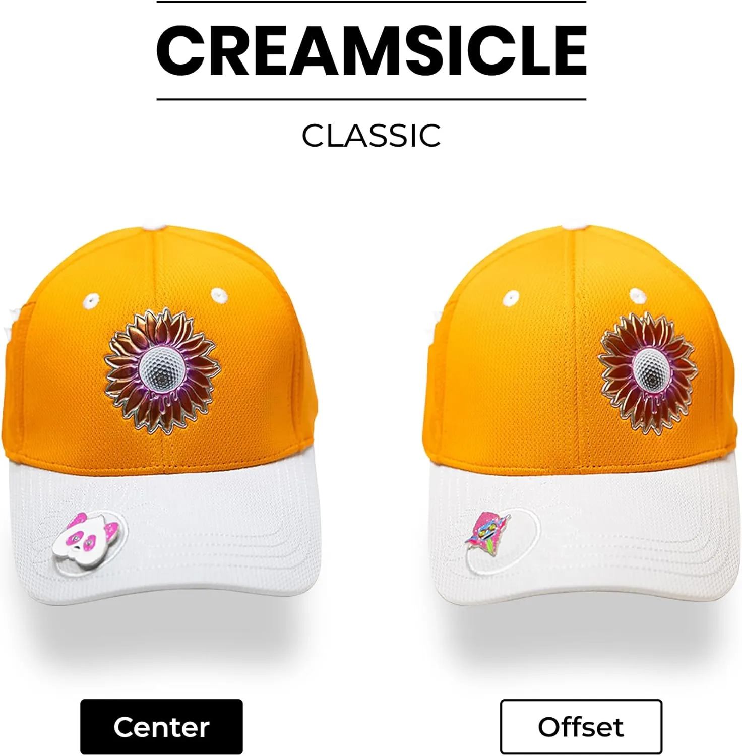 Classic Golf Hats - Tee Holder & Magnetic Ball Marker - Sweat-Stain Resistant - 100% Custom Made