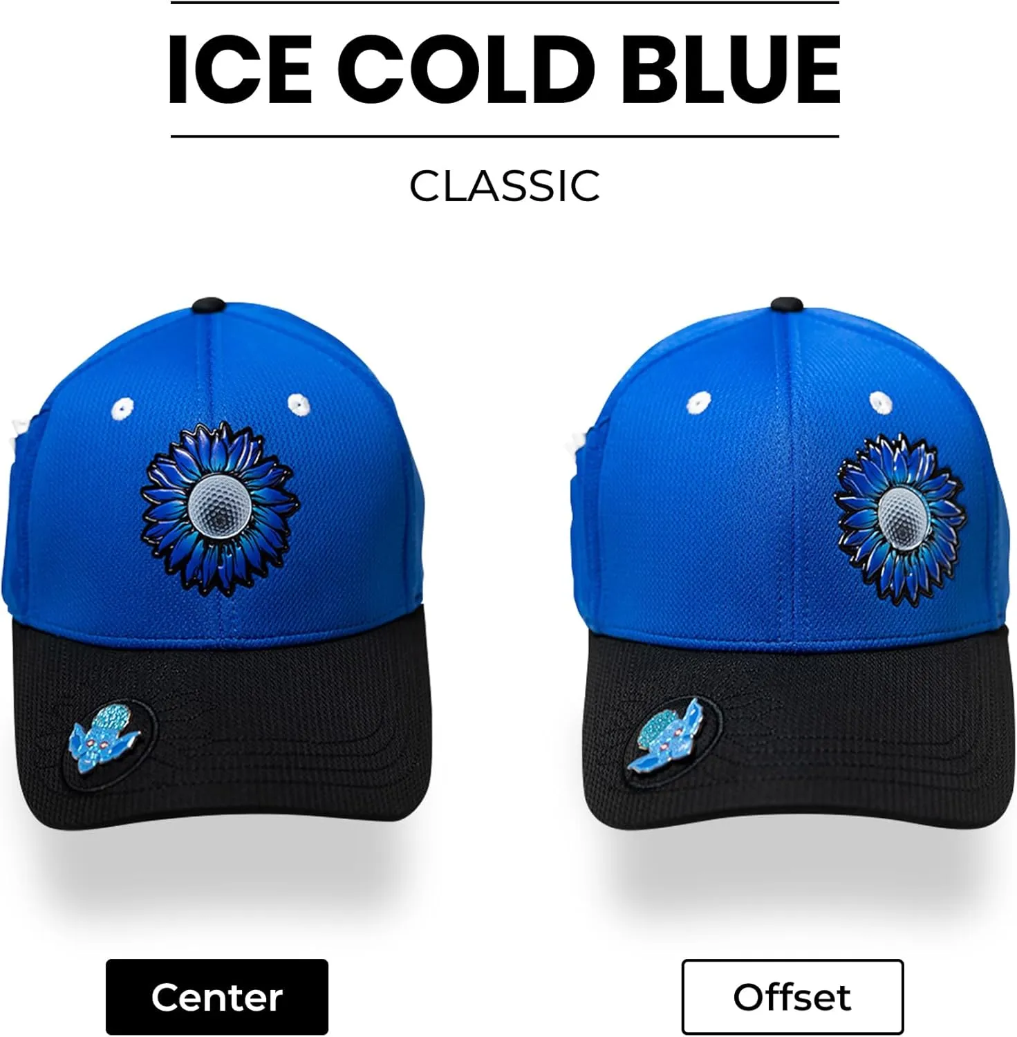 Classic Golf Hats - Tee Holder & Magnetic Ball Marker - Sweat-Stain Resistant - 100% Custom Made