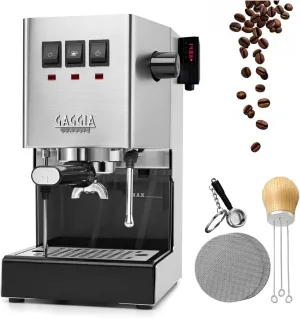 Classic Pro Upgrade Kit for Brew, Steam, & Flow Control 2 Puck Screens, WDT Tool, Temp Sensor, & Keychain - Achieve $2000-$3000 Quality Shots | Stainless Steel Construction