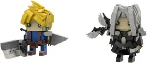 Claude and Sephiroth from Electronic Role-Playing Game 546 Pieces MOC Build for Age 18 