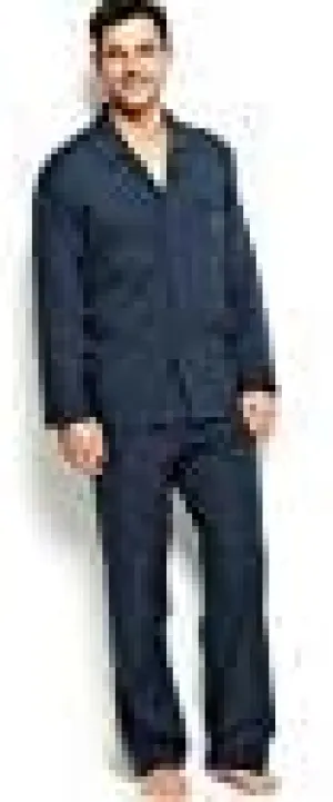 Club Room Long Sleeve Long Leg Pajama Mini Black Watch Medium