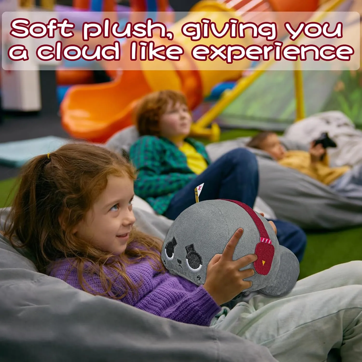 Coal Stuffed Pillow for Room Decor for Video Game Fans