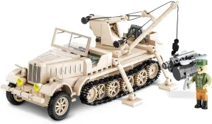 COBI WWII Sd.Kfz. 9/1 FAMO Logistics And Repair Crane Vehicle | World War II Historical Collection Toys | 1:35 Scale Model | Interlocking Building Block Set # 2281