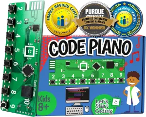 Code Piano STEM Coding Toy for Kids 8-12  and Teens. Learn Real C   Coding Skills. Includes 40  Online Projects & Songs in Block and Typed Programming. Boys & Girls Create Songs & Sound Effects.