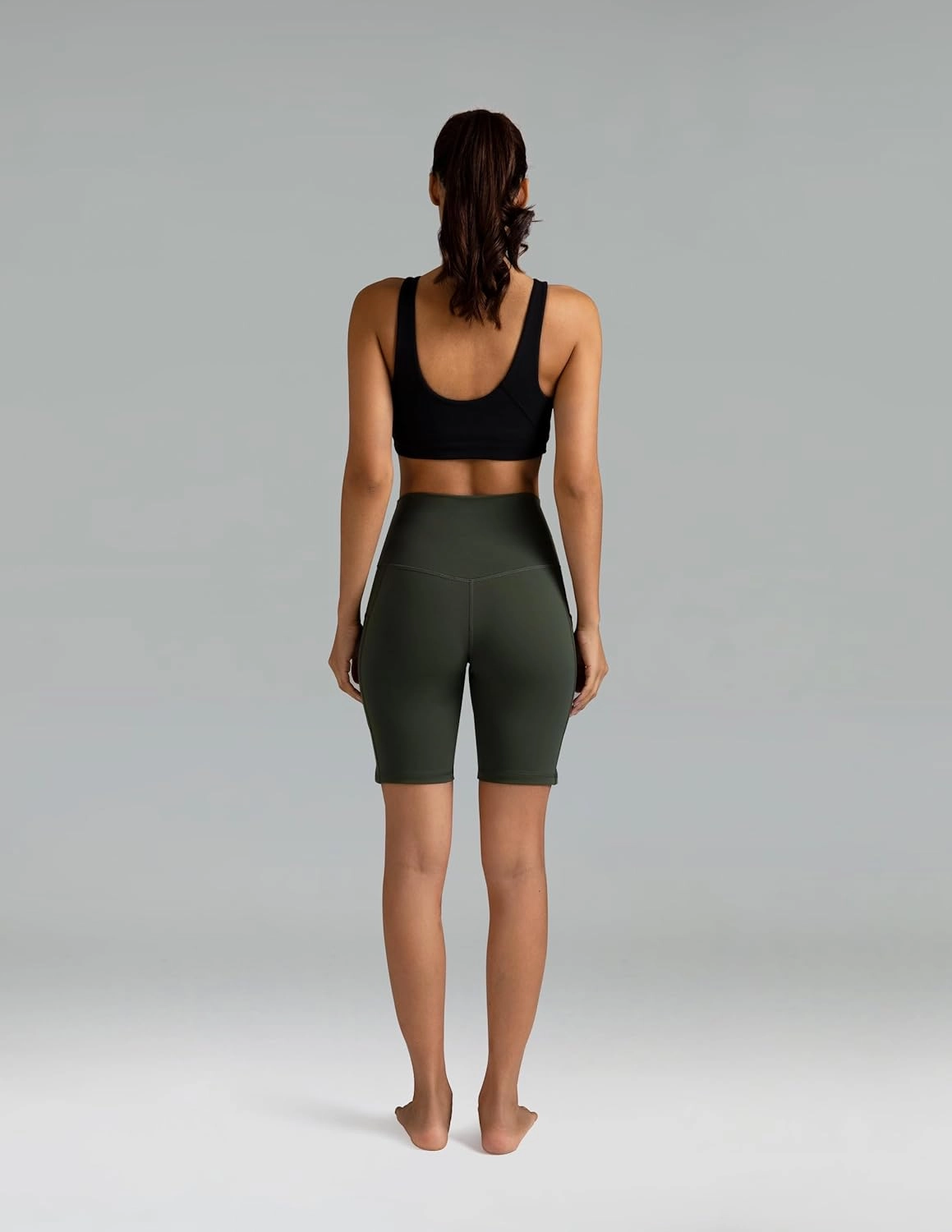 Colorfulkoala Women's High Waisted Biker Shorts with Pockets 8" /10" Inseam Workout Yoga Shorts Running Tights