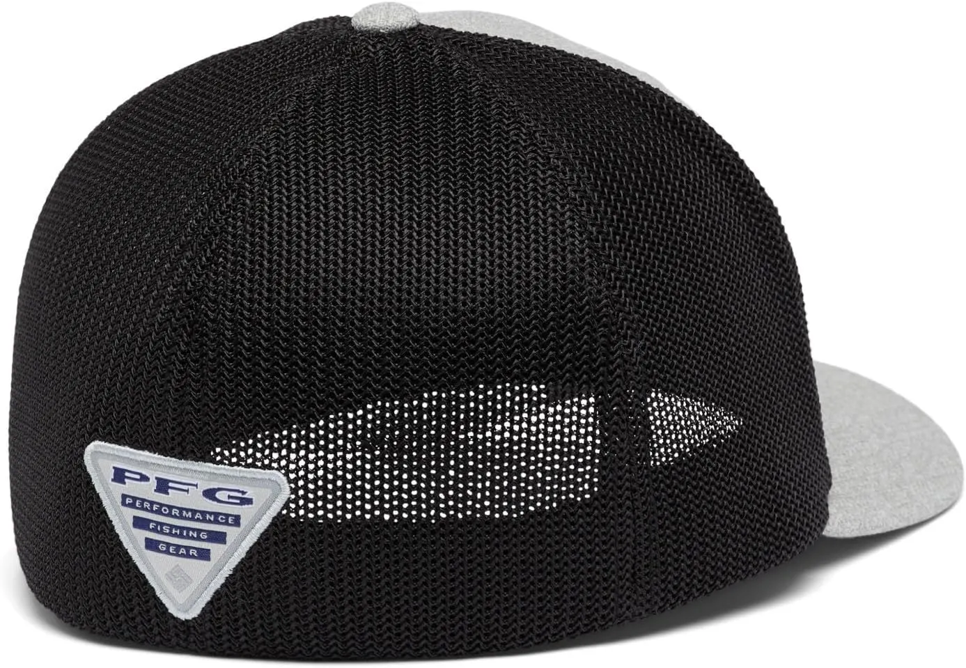 Columbia PFG Leather Fish Flag Mesh Ball Cap