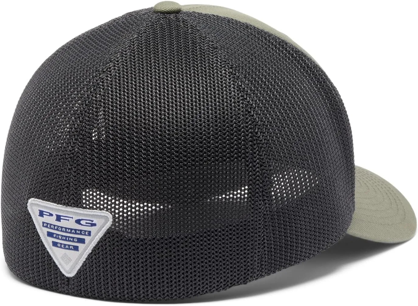 Columbia PFG Leather Fish Flag Mesh Ball Cap