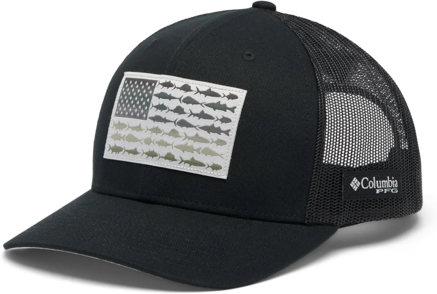 Columbia Unisex-Adult Pfg Fish Flag Mesh Snap Back