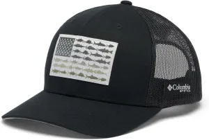 Columbia Unisex-Adult Pfg Fish Flag Mesh Snap Back