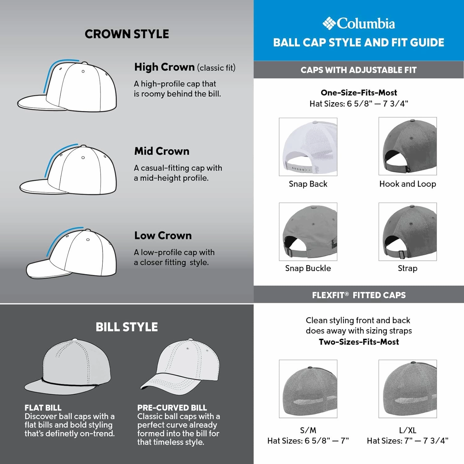 Columbia Mesh Snap Back-High Crown