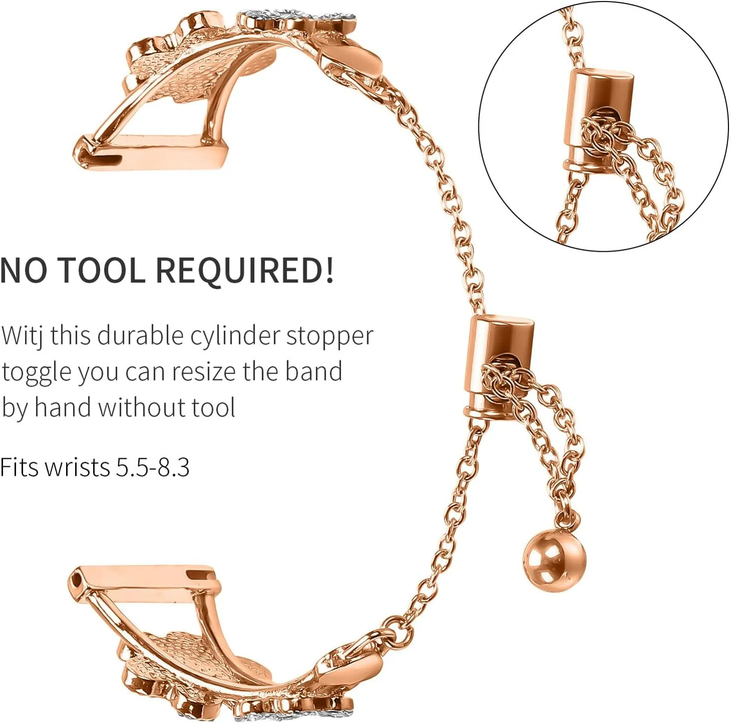 Compatible for Galaxy Watch 3 41mm Bands, Stainless Steel Metal Women Wristband Watch Bracelet Dressy Replacement Strap for Galaxy Watch 42mm/Active/Gear S2