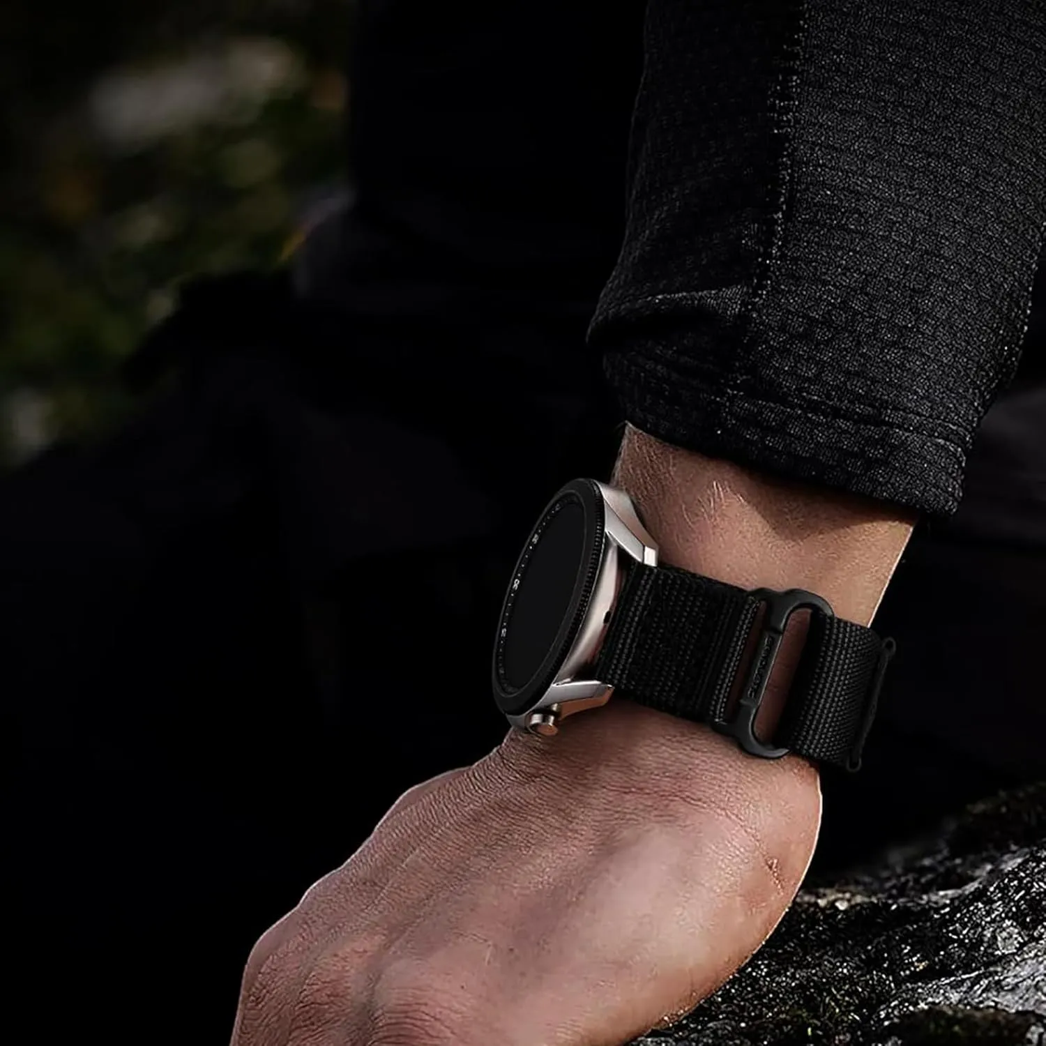 Compatible with Anyloop Smartwatch Bands, Lamshaw 22mm Rugged Nylon Sports Strap with Woven Loop Design Compatible with Anyloop CW01/LA32/ALW47/V3SA Smartwatch