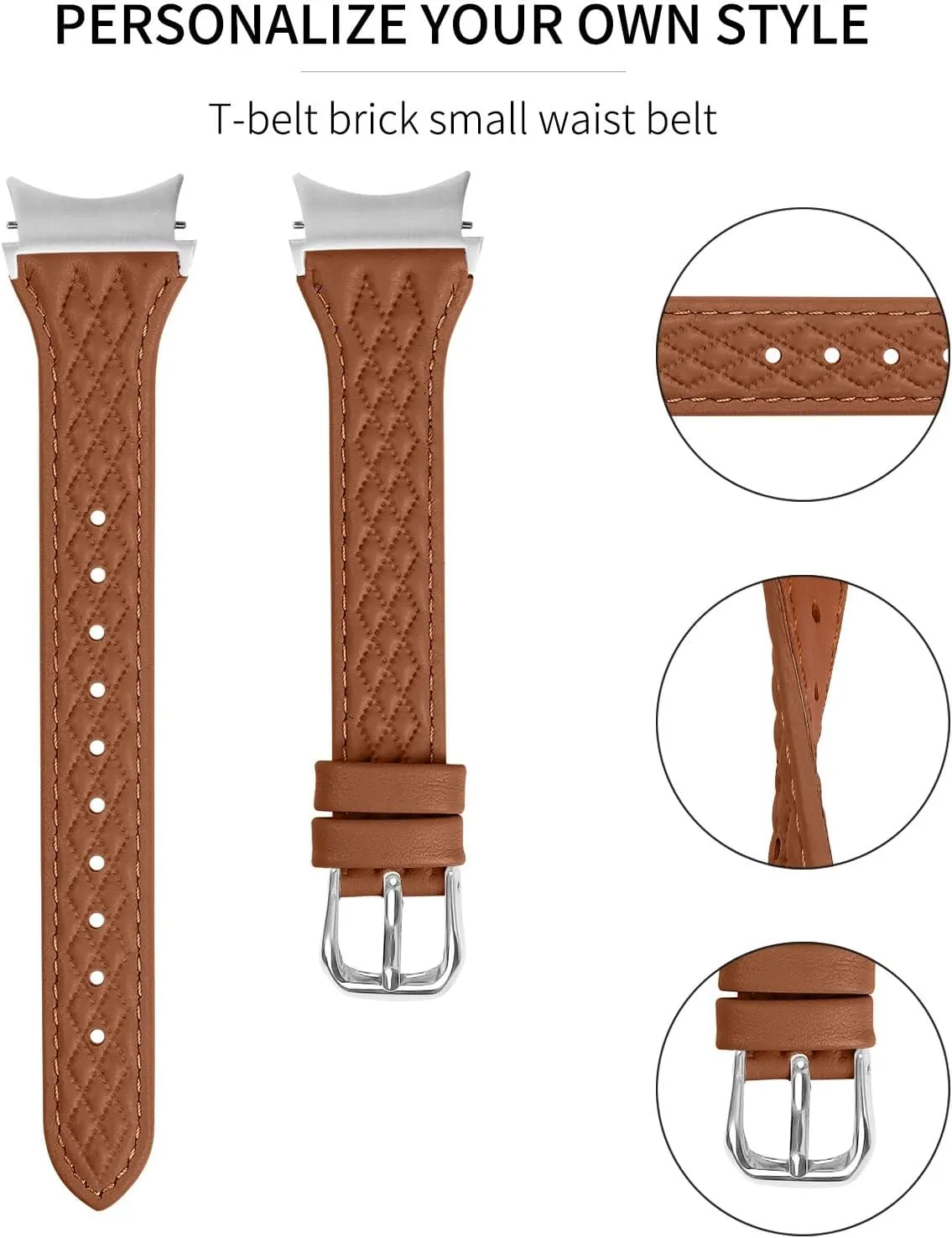 Compatible With Galaxy watch 5 40 mm 44mm Band Replacement, Watch Strap Adjustable Business Watch Replacement Band for Galaxy Watch 4 Classic 42mm 46mm/Watch 5 Pro 45mm